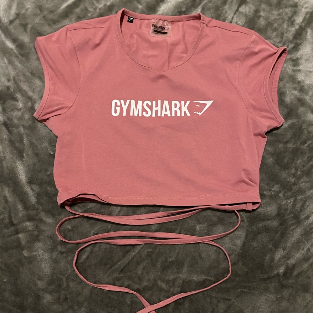 Gymshark Ribbon Capped Sleeve Crop Top